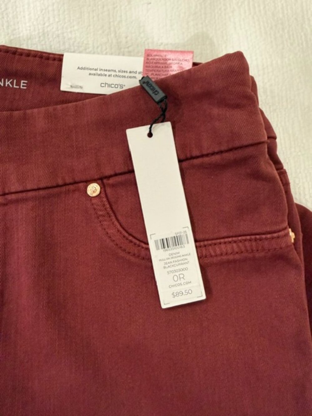 NEW WITH TAGS! CHICO'S PULL ON JEGGINGS